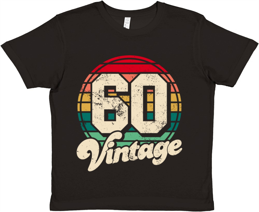 Vintage 1960 birthday gifts Born 60 Bday Gift Premium Kids Crewneck T-shirt