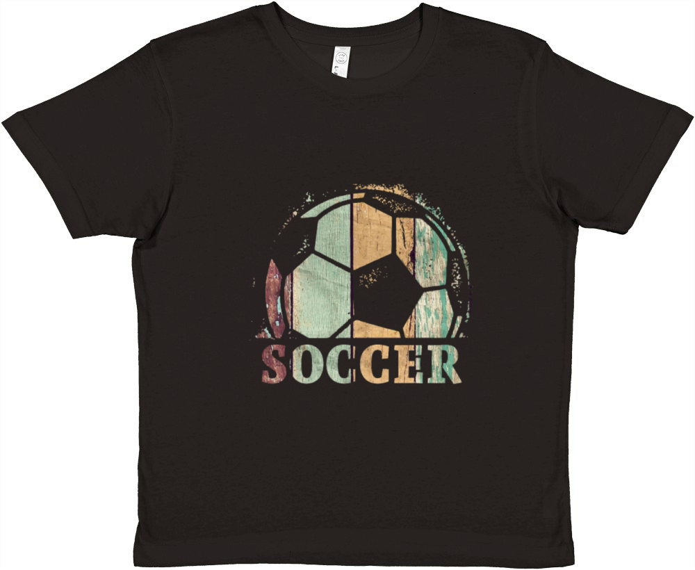 Vintage Soccer Player Futbol Coach design Premium Kids Crewneck T-shirt