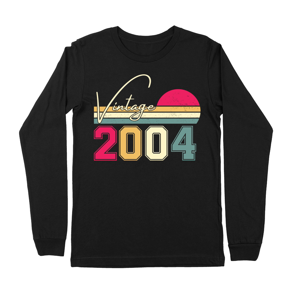 Birthday  Vintage Classic Born In 2004 Premium Long Sleeve