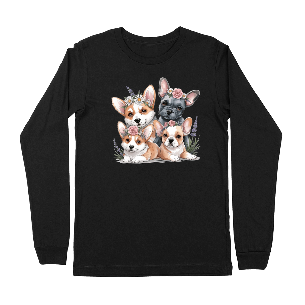 Dog Watercolor Bundle 11 Premium Long Sleeve