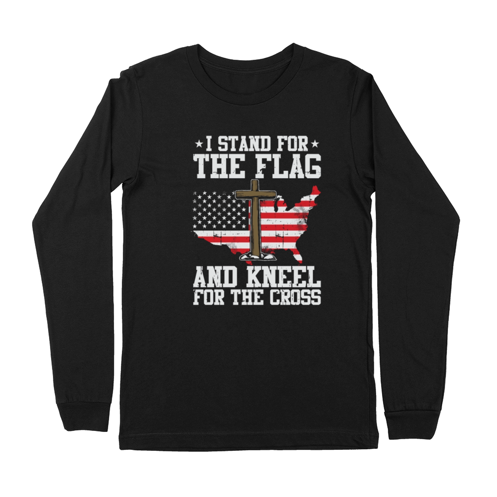 I Stand For The Flag And Kneel For The Cross Premium Long Sleeve