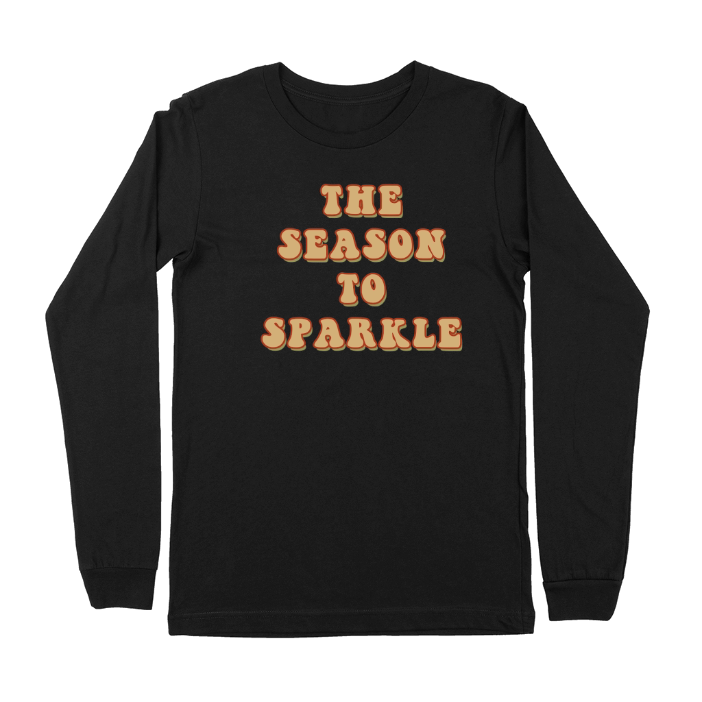 The Season to Sparkle Retro Brown Premium Long Sleeve