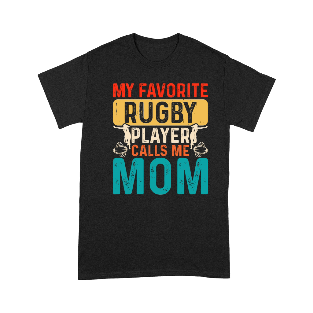 Vintage Rugby Player player Calls Me Mom Premium T-shirt
