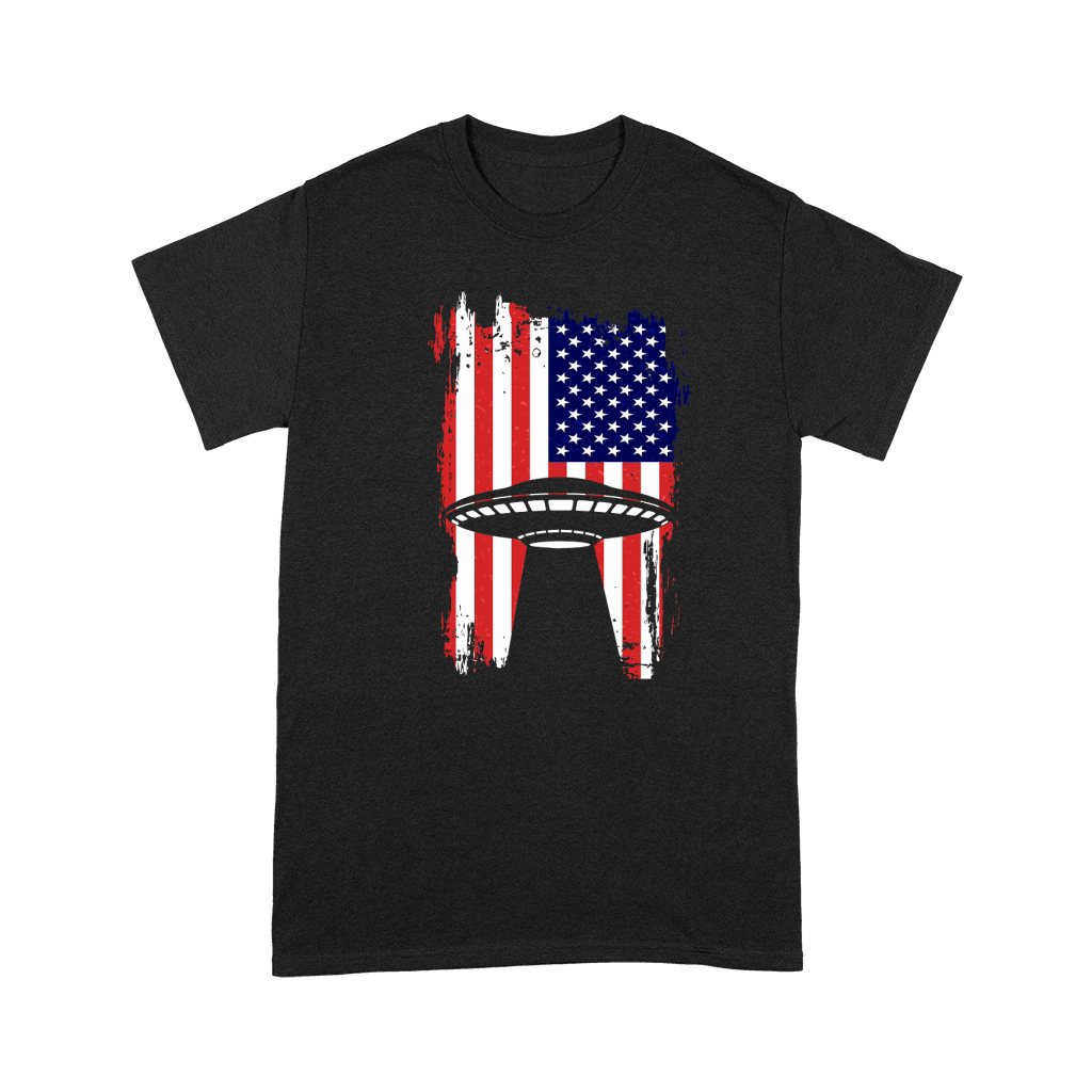 Vintage UFO Alien Flag USA 3 Premium T-shirt
