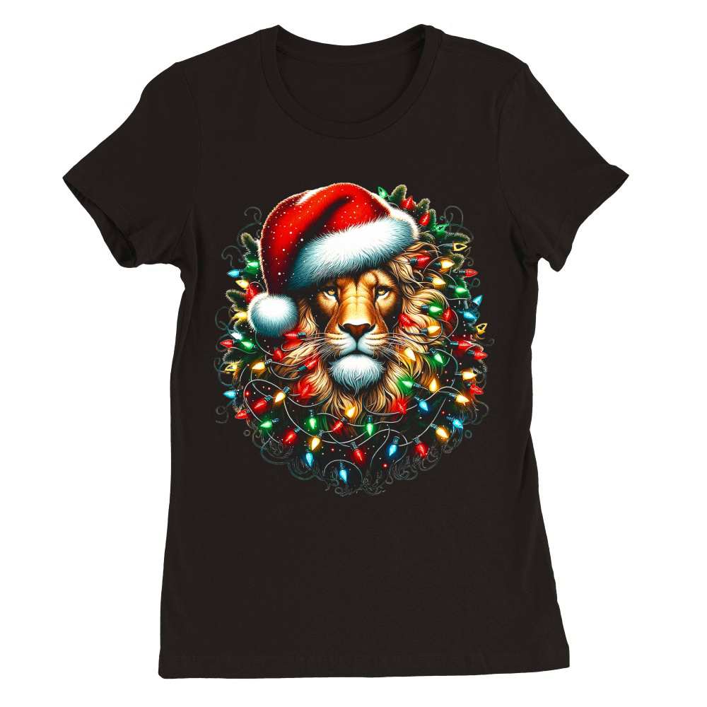 Christmas Lion1 Premium Womens Crewneck T-shirt