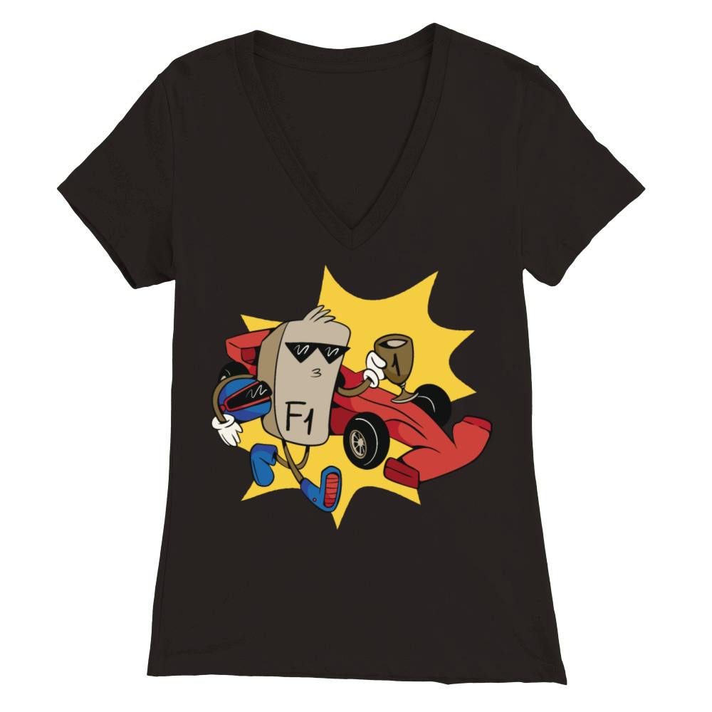 Race car Premium Womens V-Neck T-shirt