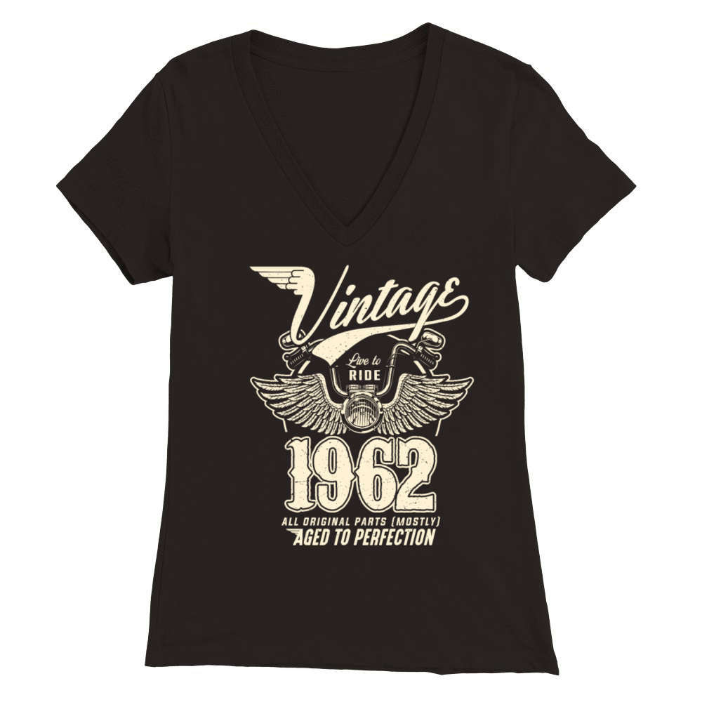 Vintage 1962 - 60 years old - 60th birthday gift Premium Womens V-Neck T-shirt