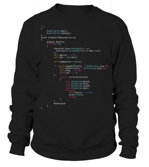 Is This The Real Life Coding Programming Color Sweatshirt Unisex