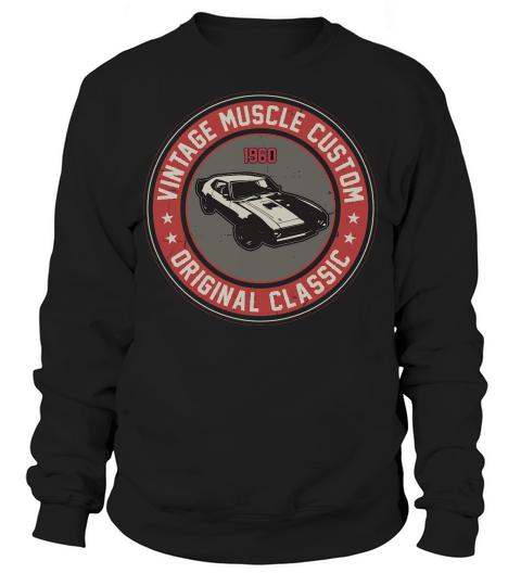 vintage muscle car vector (1) Sweatshirt Unisex