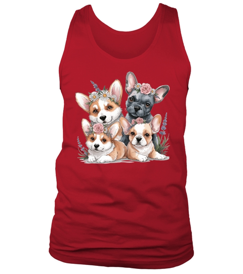 Dog Watercolor Bundle 11 Tank Top Unisex