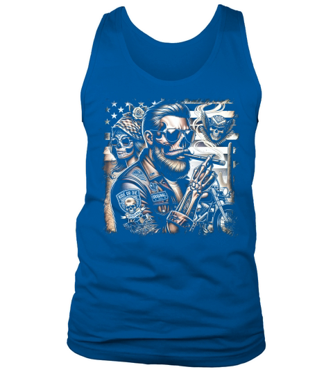Ride or Die Biker Skull Tank Top Unisex