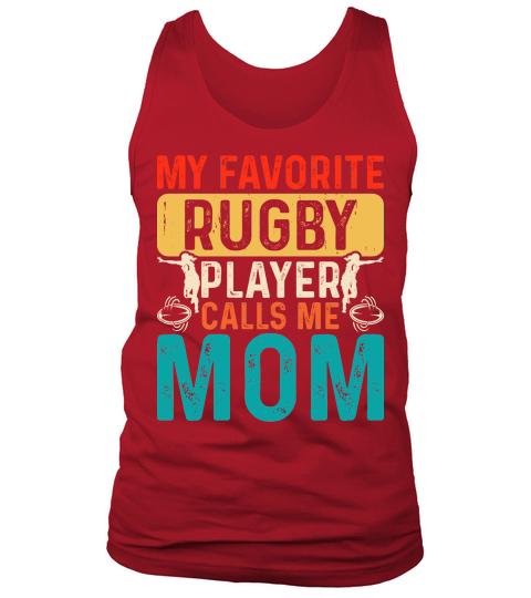 Vintage Rugby Player player Calls Me Mom Tank Top Unisex