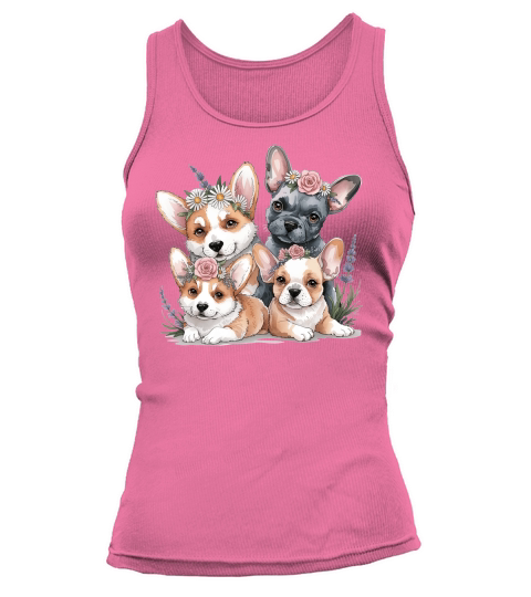 Dog Watercolor Bundle 11 Tank top Woman