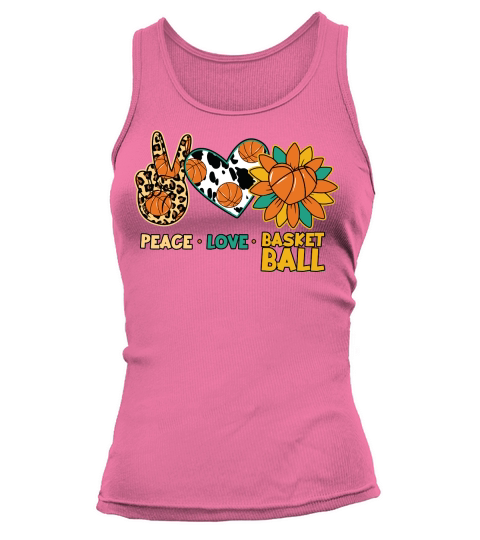 Peace Love Basketball Sunflower Tank top Woman