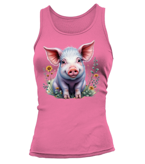 Pig Fur Pink 02 Tank top Woman