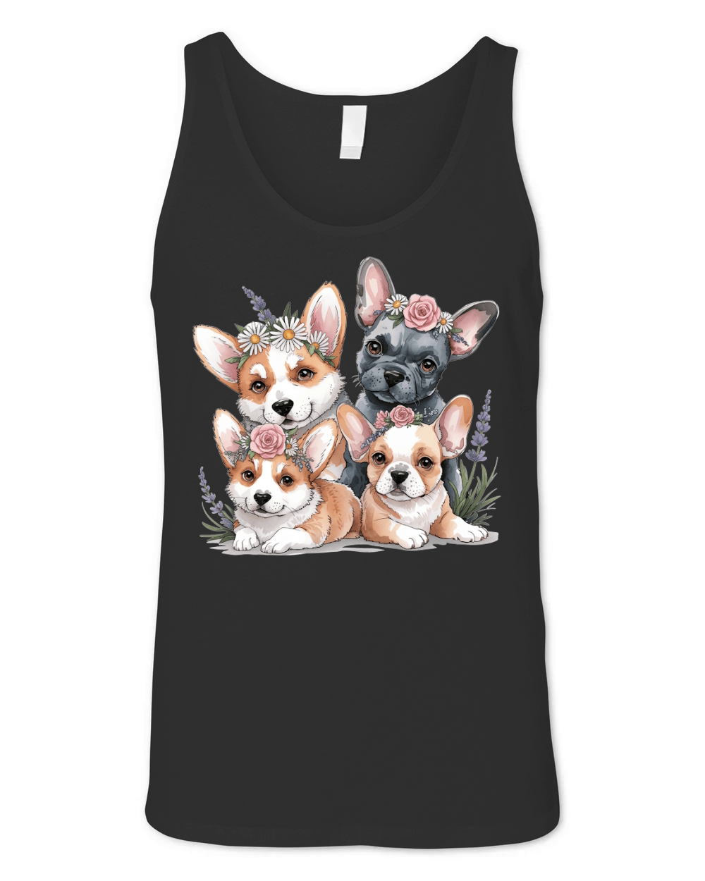 Dog Watercolor Bundle 11 Unisex Jersey Tank