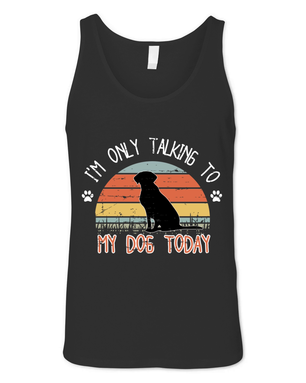 Im only tlaking to mydog today Unisex Jersey Tank