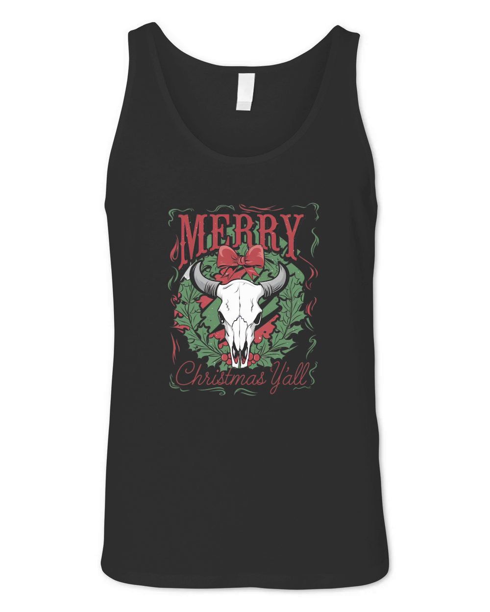 Merry christmas yall 9 Unisex Jersey Tank