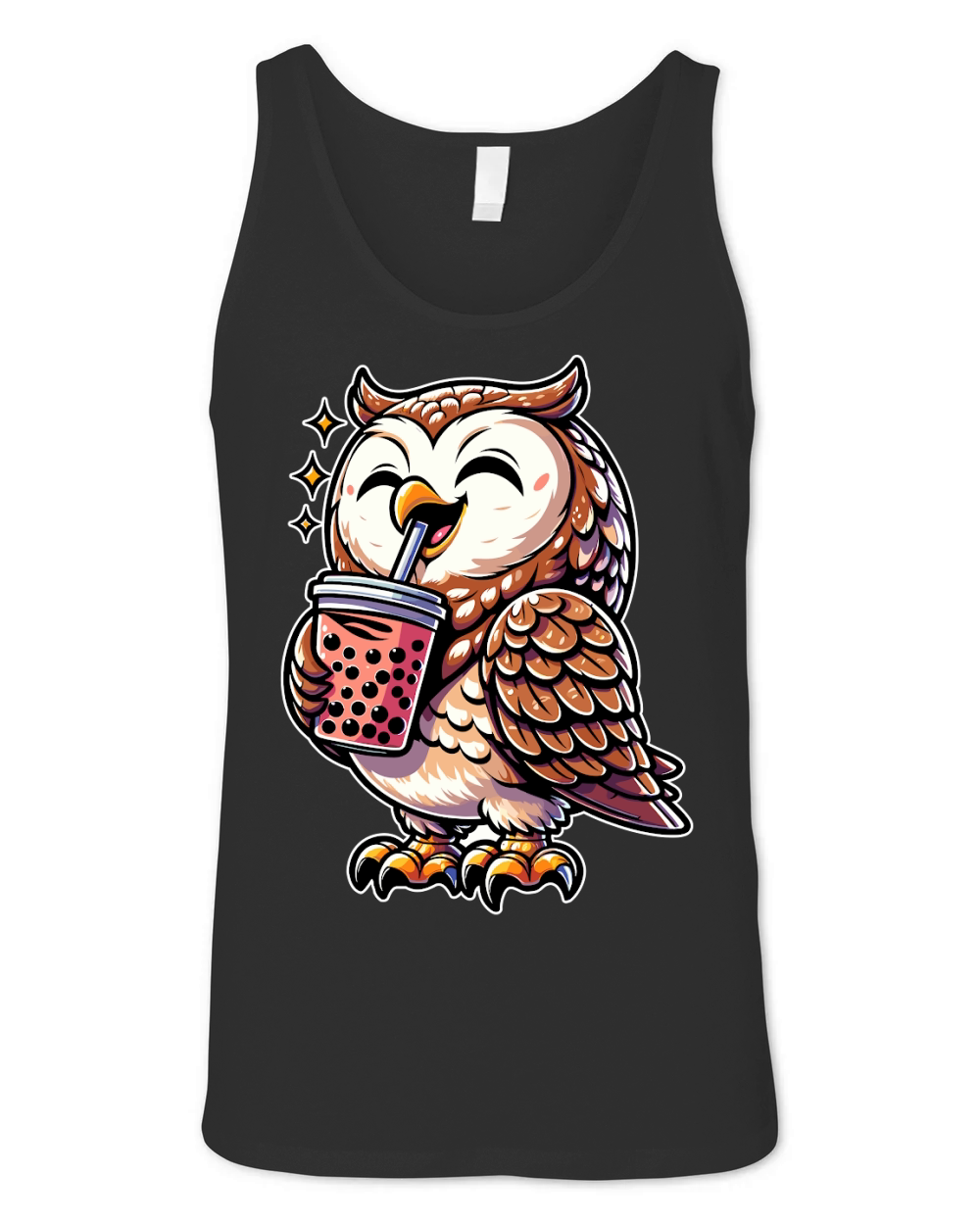 owl BOBA TEA 1 Unisex Jersey Tank