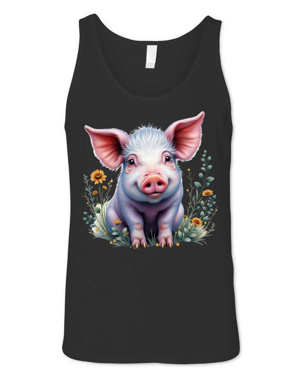 Pig Fur Pink 02 Unisex Jersey Tank