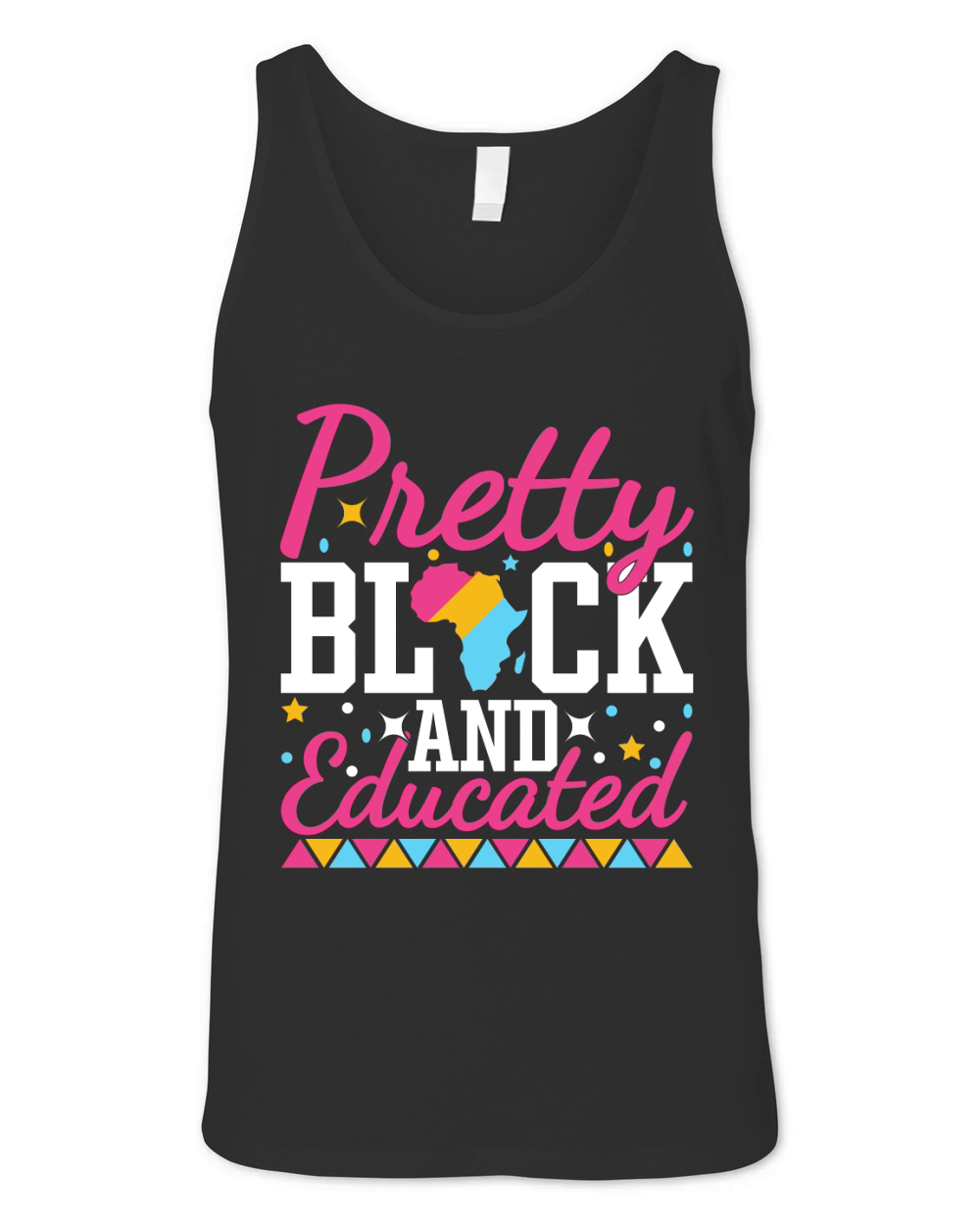 Pretty Black And Educated Unisex Jersey Tank