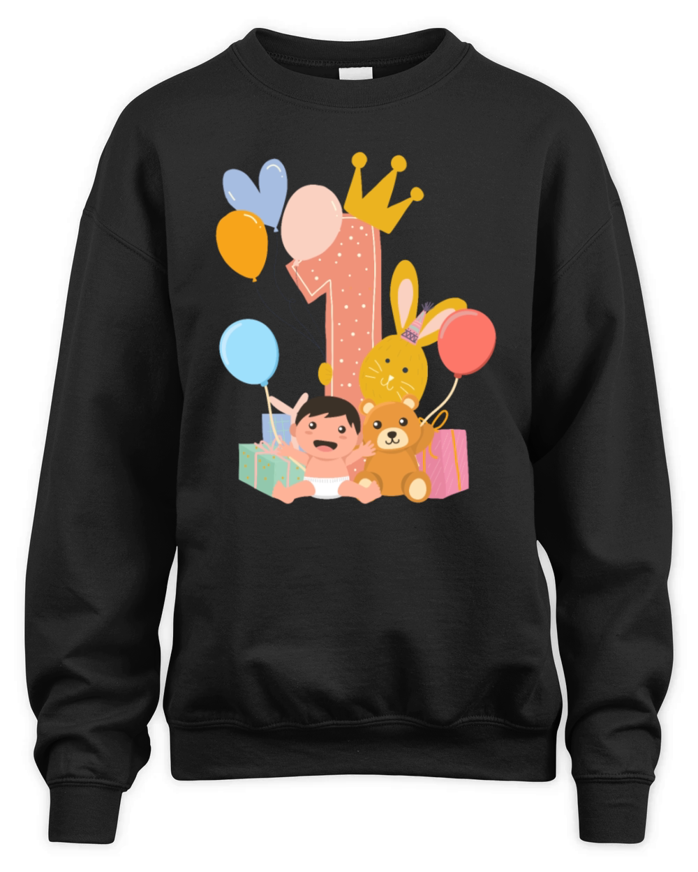 Birthday Baby - 1st Birthday Unisex Premium Crewneck Sweatshirt
