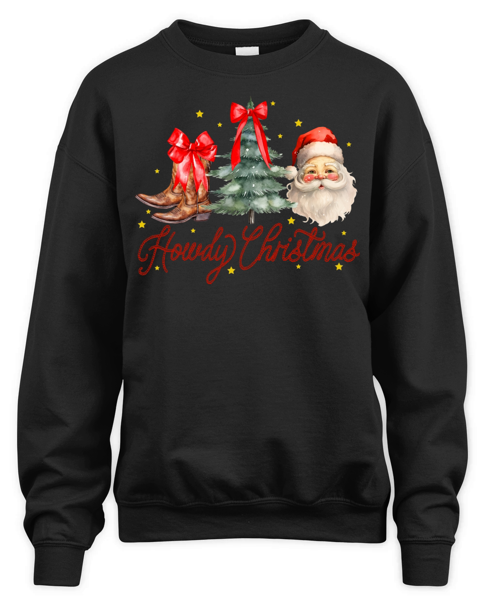 Howdy Christmas Traditional Unisex Premium Crewneck Sweatshirt