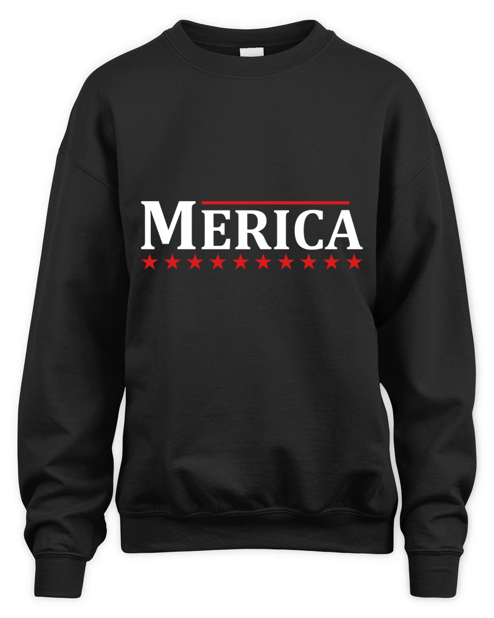 Merica star patriotic simple tees Unisex Premium Crewneck Sweatshirt