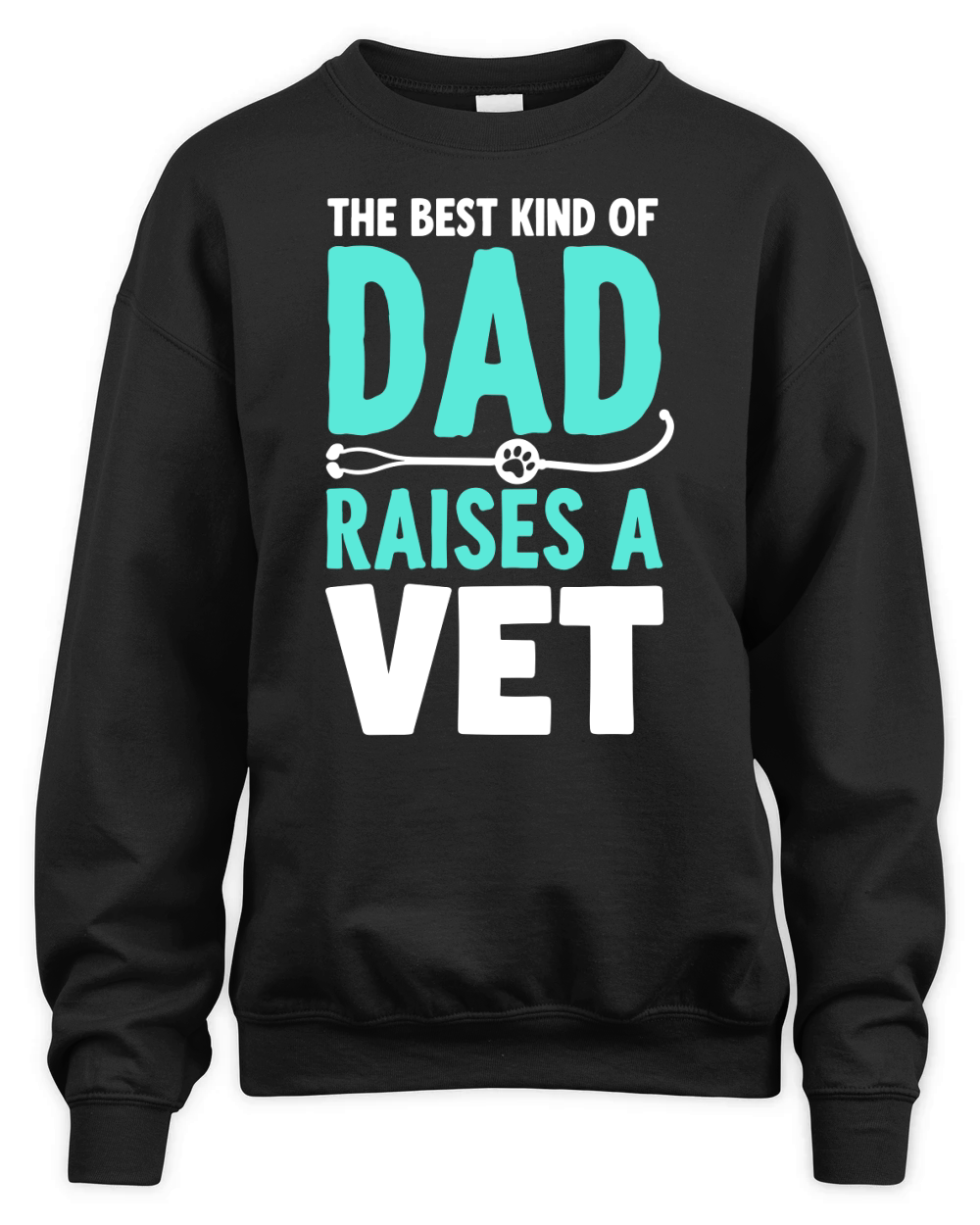 The best kind of dad raises a vet Unisex Premium Crewneck Sweatshirt
