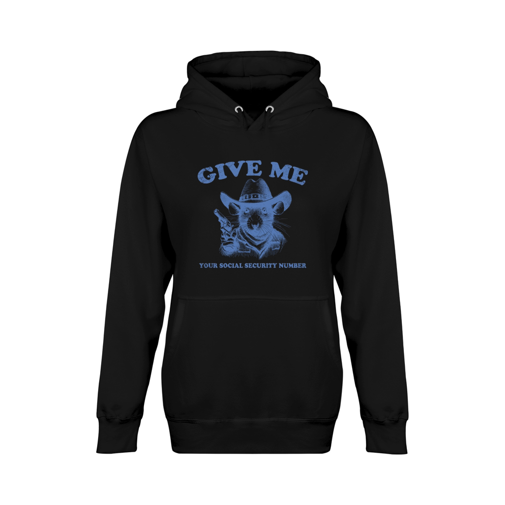 Rat Cowboy L iBlue GR Unisex Premium Pullover Hoodie