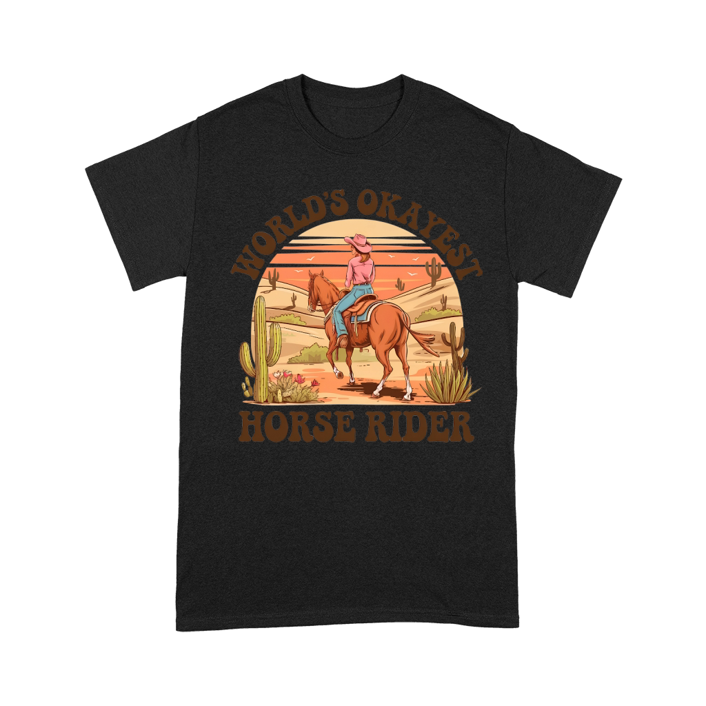Worlds Okayest Horse rider Unisex T-Shirt