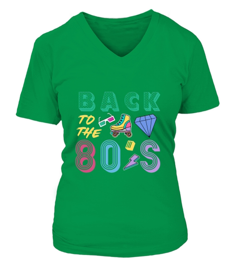 back to the 80s V-neck T-Shirt Woman