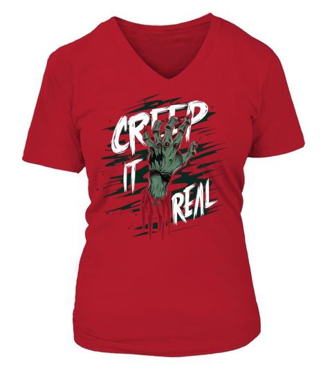 Creep it real V-neck T-Shirt Woman