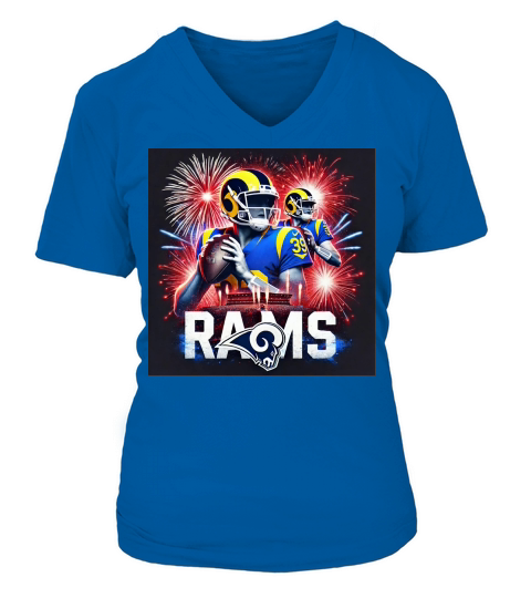 Rams V-neck T-Shirt Woman