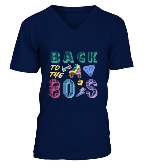 back to the 80s V-Neck T-shirt