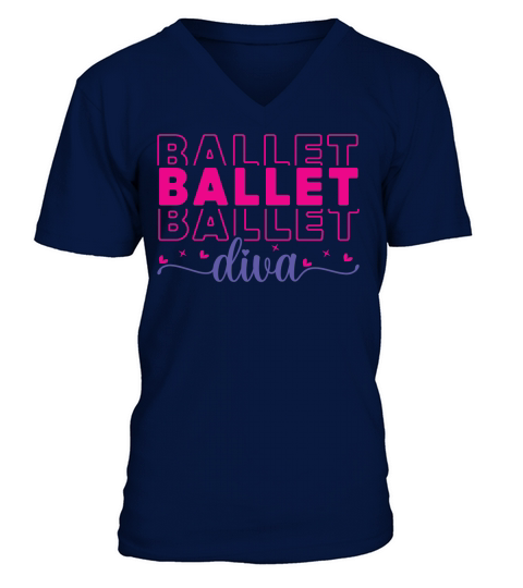 Ballet Dancer (15) V-Neck T-shirt