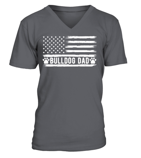 Bulldog dad V-Neck T-shirt