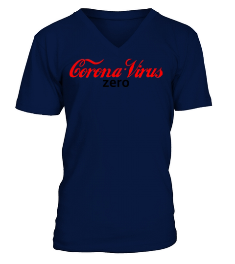 Coronavirus Zero V-Neck T-shirt