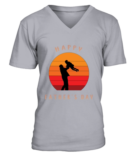 Fathers Day T Shirt Happy Fathers Day T Shirt V-Neck T-shirt