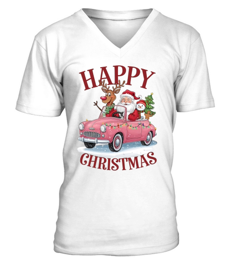 Happy Christmas 9 02 V-Neck T-shirt