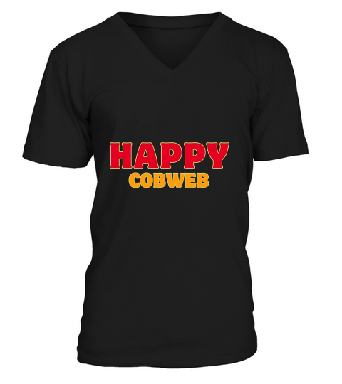 Happy cobweb V-Neck T-shirt