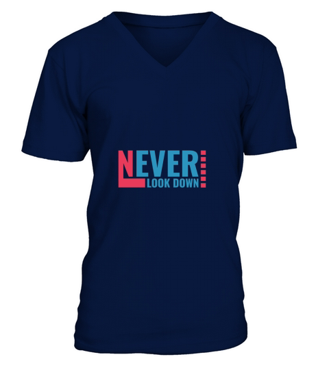 Never Look Down V-Neck T-shirt