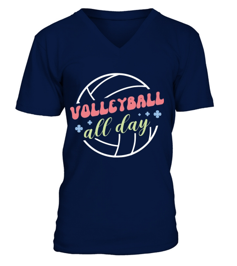 Volleyball all day V-Neck T-shirt