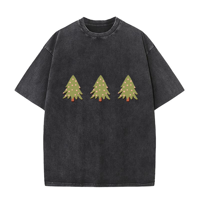 Christmas Tree (2) 3 Washed T-Shirt