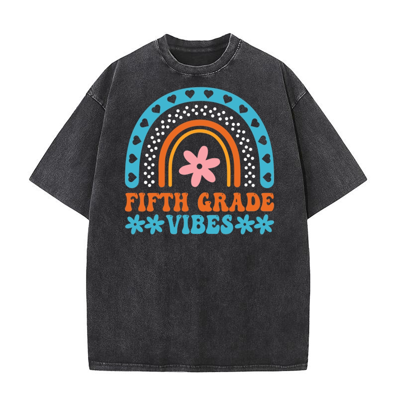 Fifth Grade Vibes Washed T-Shirt