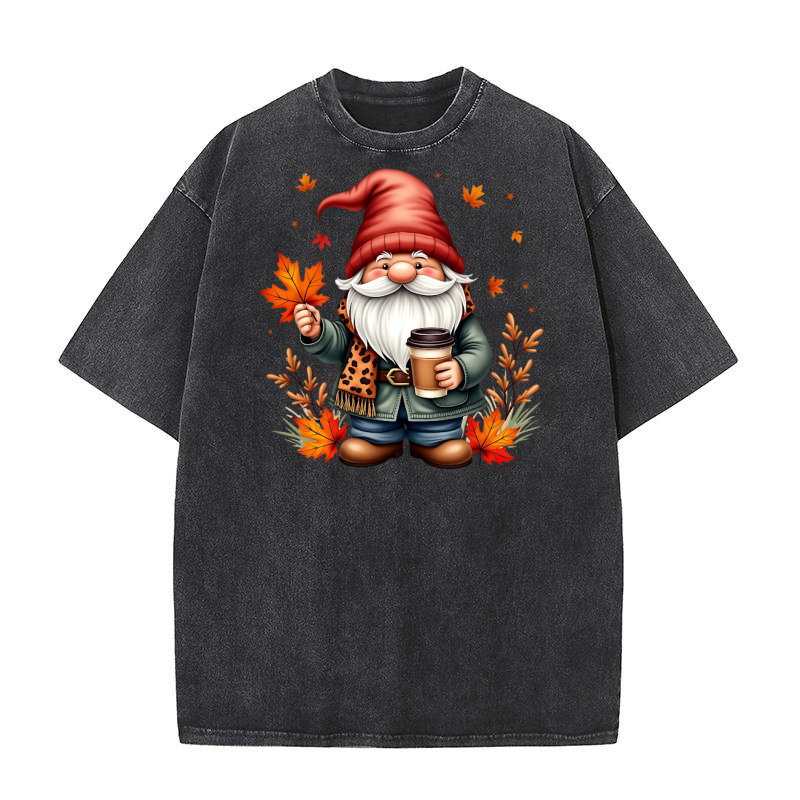 Gnome Sublimation Clipart 10 21 Washed T-Shirt