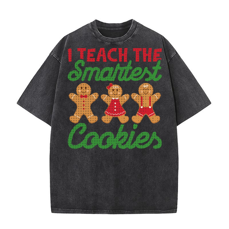 I Teach The Smartest Cookies Washed T-Shirt