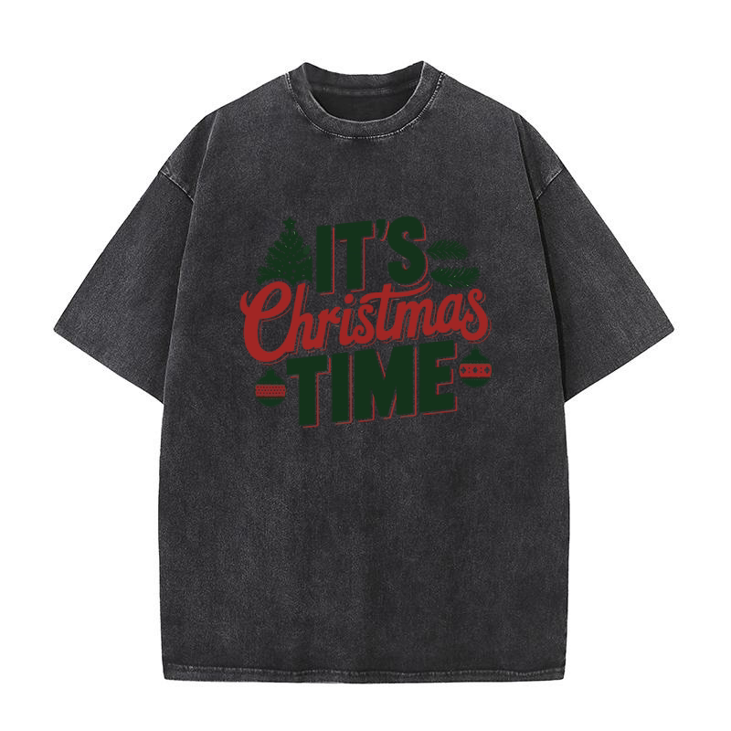 Its Christmas Tiem 1 Washed T-Shirt