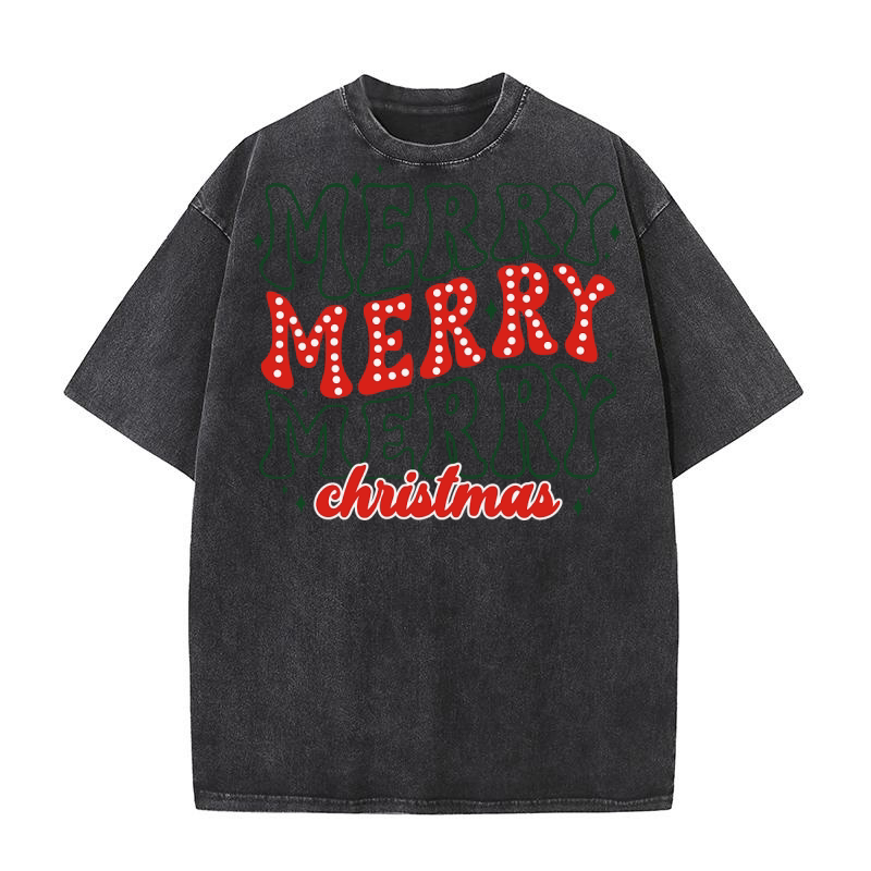 Merry christmas 44 08 Washed T-Shirt