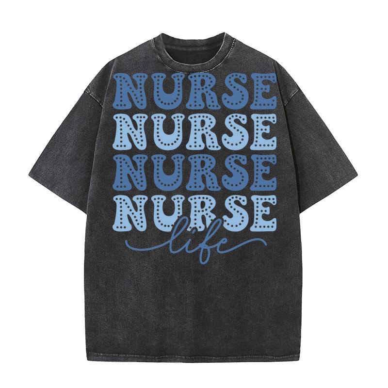 nurse life 1 Washed T-Shirt
